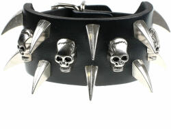 Leather & Steel Fashion Brăţară Craniu - LSF1 03