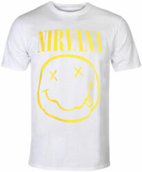 ROCK OFF Tricou bărbătesc Nirvana - Yellow Happy Face - ROCK OFF - NIRVTS04MW