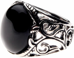 ETNOX Inel ETNOX - Big Black Ornament - SR1152