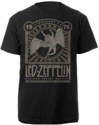 NNM tricou pentru bărbați Led Zeppelin - Madison Pătrat Grădină 1975 Eveniment - Negru - RTLZETSBMAD