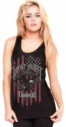 West Coast Choppers Maieu damă WEST COAST CHOPPERS - EAGLE - BLACK - WCCTS132717ZW
