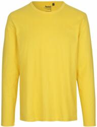 Neutral Hosszú ujjú férfi póló organikus Fairtrade biopamutból - Sárga | 2XL (NE-O61050-1000237235)