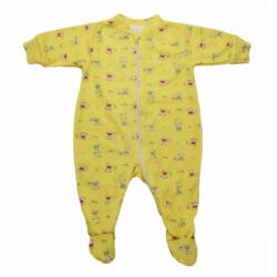  Hosszú ujjú pamut rugdalózó 62 - sárga macis