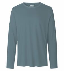 Neutral Hosszú ujjú férfi póló organikus Fairtrade biopamutból - Teal | XL (NE-O61050-1000329301)