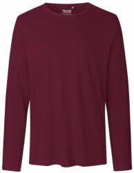 Neutral Hosszú ujjú férfi póló organikus Fairtrade biopamutból - Bordeaux | 2XL (NE-O61050-1000133211)