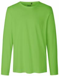 Neutral Hosszú ujjú férfi póló organikus Fairtrade biopamutból - Lime | 2XL (NE-O61050-1000303972)