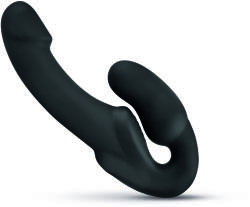 No-Parts Morgan Strapless Strapon Dildo 22cm Black Dildo