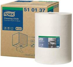 Tork Tisztítókendő tekercses 1 rétegű 25cm W1/W2/W3 rendszer Tork Premium fehér (510137) (KHH349)