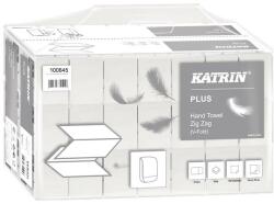 Katrin Kéztörlő V hajtás 2 rétegű Katrin Plus hófehér 200lap/csom (35311) (KHH374)