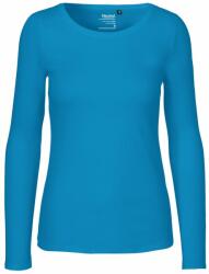 Neutral Hosszú ujjú női póló organikus Fairtrade biopamutból - Zafír kék | XL (NE-O81050-1000237350)