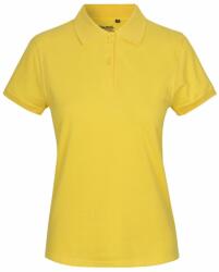 Neutral Női galléros póló Classic organikus Fairtrade biopamutból - Sárga | XL (NE-O22980-1000211748)