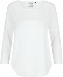 Neutral Női póló 3/4 ujjal organikus Fairtrade biopamutból - Fehér | XL (NE-O81006-1000279228)