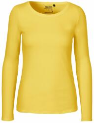 Neutral Hosszú ujjú női póló organikus Fairtrade biopamutból - Sárga | S (NE-O81050-1000237336)