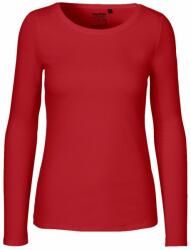 Neutral Hosszú ujjú női póló organikus Fairtrade biopamutból - Piros | XL (NE-O81050-1000133620)