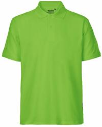 Neutral Férfi galléros póló Classic organikus Fairtrade biopamutból - Lime | 3XL (NE-O20080-1000237091)