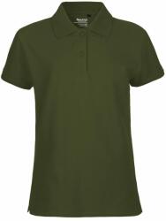 Neutral Női galléros póló Classic organikus Fairtrade biopamutból - Military | 2XL (NE-O22980-1000303781)