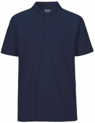 Neutral Férfi galléros póló Classic organikus Fairtrade biopamutból - Tengerészkék | XS (NE-O20080-1000132969)
