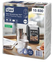 Tork Xpressnap Fit adagolós szalvéta N14 rendszer 2 rétegű, 21, 3x16, 5cm (720 db/csomag) fehér (15830)