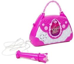 LeanToys Gentuta karaoke roz, cu microfon si USB, pentru fetite MCT 7829 (MGH-gimihome105000) Instrument muzical de jucarie
