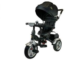 LeanToys Tricicleta cu pedale pentru copii, cu scaun rotativ, negru MCT 2602 (MGH-561918)