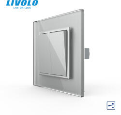 LIVOLO Intrerupator mecanic dublu cap scara Livolo serie noua (VL-2FCMKS-1IP-P7E)