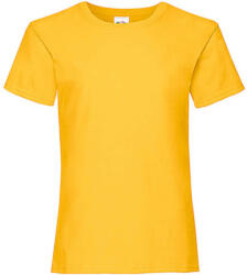 Fruit of the Loom Gyerek póló Rövid ujjú Fruit of the Loom Valueweight T Girls - 104 (3-4), Napraforgó sárga