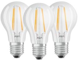 OSRAM Osram Base átlátszó üveg búra/7W/806lm/2700K/E27/dobozos LED körte izzó 3 db