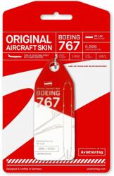 Aviationtag Austrian Airlines - Boeing 767 - OE-LAX Red, White