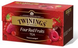 TWININGS Gyümölcstea 25x2g Twinings Four Red Fruits piros gyümölcsös (1MARED021U)
