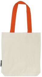 Neutral Bevásárlótáska színes táskafülekkel organikus Fairtrade biopamutból - Természetes / narancssárga (NE-O90002-1000279289)