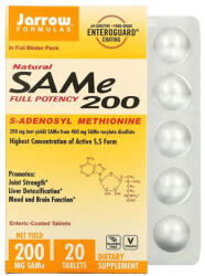 Jarrow Formulas SAMe 200 (S-Adenozilmetionina), 200 mg, Jarrow Formulas, 20 tablete