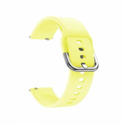 Samsung 1/2/3 20-22mm Samsung Galaxy Watch szilikon okosóra szíj, Szíj mérete 22 mm, Android szilikon szíj színe Sárga