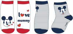 EPlus Set 2 perechi de șosete pentru copii - Mickey Mouse I love mummy Mărimea - Cei mici: 9 - 18 luni