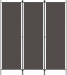 vidaXL Paravan de cameră cu 3 panouri, antracit, 150 x 180 cm (320717) - vidaxl