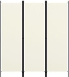 vidaXL Paravan de cameră cu 3 panouri, alb crem, 150 x 180 cm (320715)