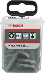 Bosch Cap de surubelnita extra dur PZ 2, 25 mm - Cod producator : 2608522187 - Cod EAN : 3165140720236 - 2608522187 (2608522187) Set capete bit, chei tubulare