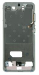 Samsung G991 Galaxy S21 5G lcd keret (középső keret) ezüst, OEM