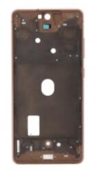 Samsung G780, G781 Galaxy S20 FE, S20 FE 5G lcd keret (középső keret) narancs, OEM