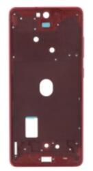 Samsung G780, G781 Galaxy S20 FE, S20 FE 5G lcd keret (középső keret) piros, OEM