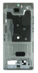 Samsung N985, N986 Galaxy Note20 Ultra 4G és 5G előlap keret, lcd kijelző és érintőpanel, fehér Same size OLED
