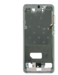 Samsung G991 Galaxy S21 5G lcd keret (középső keret) ezüst, gyári