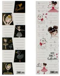 Starpak Balerina 6 db-os füzetcímke - kétféle (494336)