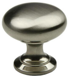 Demos Bútorfogantyú Jota gomb 28mm Csiszolt Nikkel Tulip (dem-35007)