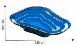 Ubbink Előregyártott tómeder Óceán I 1500 liter Ubbink (1311038)