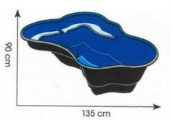 Ubbink Előregyártott tómeder IRIS SII 240 liter Ubbink (1311016) - koi-farm
