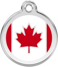 Red Dingo Rozsdamentes kanadai zászló mintás acél biléta - falatozoo