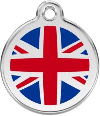Red Dingo Rozsdamentes UK zászló mintás acél biléta - falatozoo