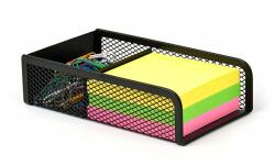 Victoria Kockatömbtartó és gemkapocstartó fémhálós fekete (IVIC29)