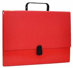 Office Products Harmonikamappa irattáska A4 Eco karton 50mm PP fóliával piros (11903P)