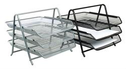 Trend Irattálca fémhálós 3 részes fekete (IVIC16D)